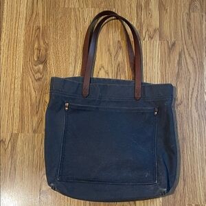 Madewell Blue Canvas Tote Bag